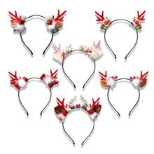 1 件圣诞装饰头带，可爱派对/狂欢节服装配饰，家庭万圣节圣诞礼物