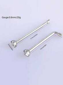 1 Unit Disposable Safe Sterile Nose Piercing Unit, Gem Nose Studs New Generation More Safe Nose Piercing Gun Piercer Machine Kit