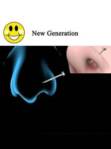 1 Unit Disposable Safe Sterile Nose Piercing Unit, Gem Nose Studs New Generation More Safe Nose Piercing Gun Piercer Machine Kit
