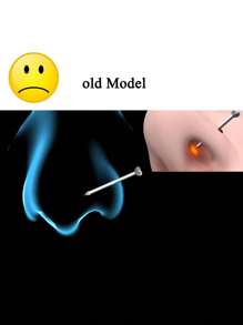 1 Unit Disposable Safe Sterile Nose Piercing Unit, Gem Nose Studs New Generation More Safe Nose Piercing Gun Piercer Machine Kit