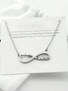 无限阿拉伯名字项链，无限名字项链，无限项链，女士个性化名字项链，送给好朋友的礼物 - 彩色 - 查看 7