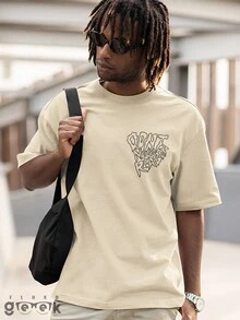 Shirt Sunflower T-Shirt Hot Streetwear Oversize Print Skate Ref 1430 FLUXOGEEK - Màu Khaki - Xem 4