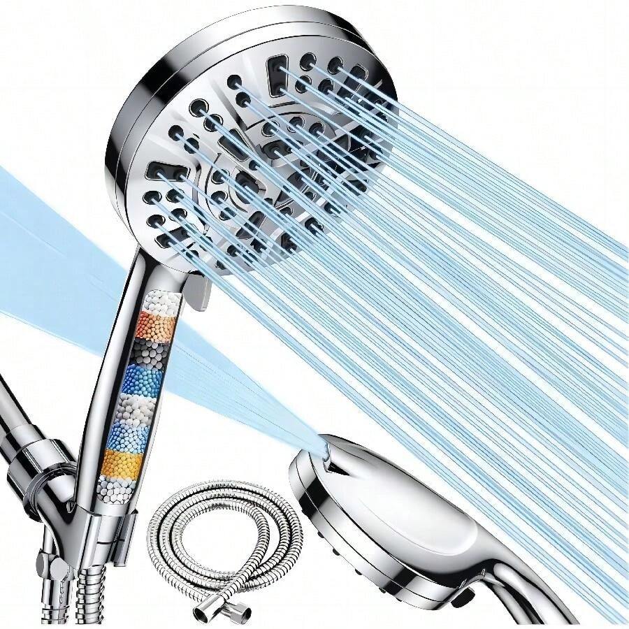 High Pressure Shower Head With Filter, 9 Spray Modes, Economical Hand
