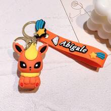 pocket monsters Eevee Family Keychain Cartoon Doll School Bag Pendant Car Keychain Pendant Small Gift - Multicolor - View 15