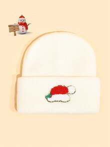 3 Pcs Knitted Christmas Hats, Christmas, Party, Daily Warm Match For 3-8 Years Old Boy And Girl Baby Friends Party - Multicolor - View 5