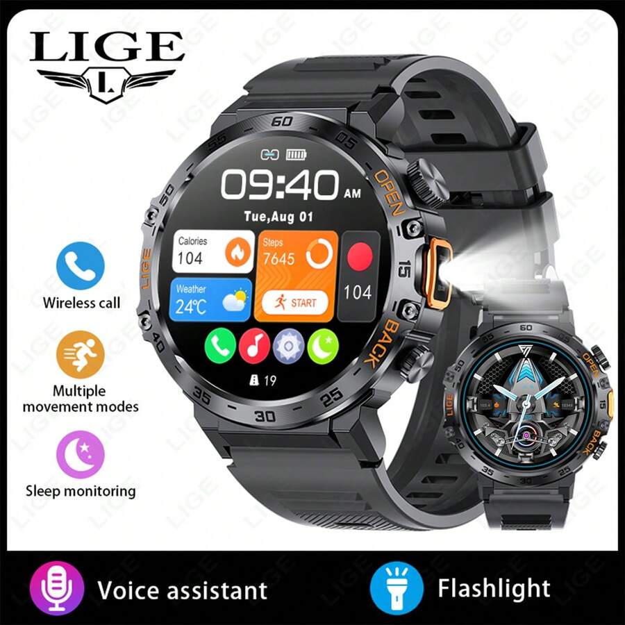 LIGE LIGE's New Smart Watch With 100+ Sports Modes, Smart Camera, Alarm