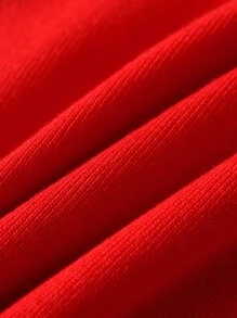 Young Boy Argyle Knitted Pullover Sweater, School Style, Suitable For Spring, Autumn & Winter - Red - View 6