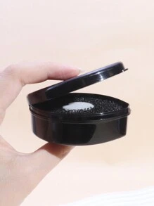 1pc Makeup Brush Dry Cleaning Sponge Box Reusable Brush Cleaner - Black - View 8