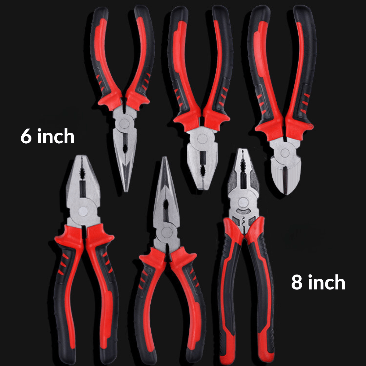 3pcs Premium NeedleNose Pliers Set MultiPurpose Electricians Tools