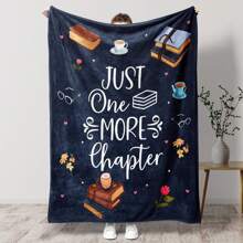 1pc Book Lover's Gift, Throw Blanket For Book Lovers Men And Women, Reading Club Gift For Book Lovers, Librarian Gift Blanket, Sofa Blanket, Throw, Christmas Blanket, Christmas Gift