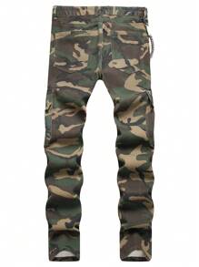 Men's American Military Camo Denim Jeans - Multicolor - View 2
