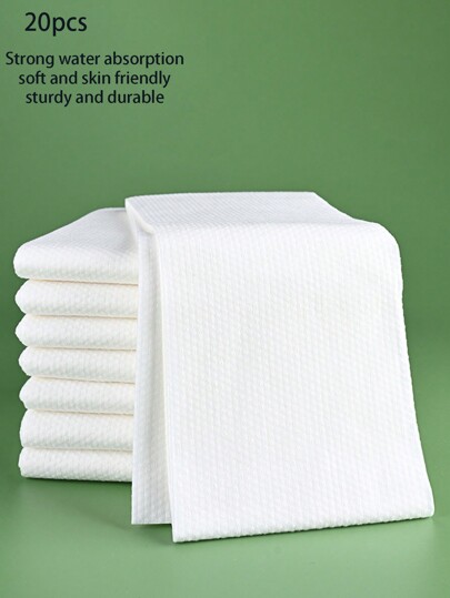20 pièces Serviettes jetables, serviettes de bain, serviettes de séchage des cheveux, fournitures de salon de beauté, accessoires de voyage, accessoires de voyage, serviettes de visage compressées portables pour les voyages, le camping et la randonnée - douces, épaisses et jetables, pratiques et hygiéniques, fournitures pour les voyages d'affaires convenant aux hôtels, aux salons de beauté et aux accessoires de voyage pour la maison, la salle de bain, la décoration d'automne, les vacances à la plage, la rentrée scolaire