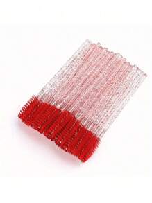 1 Set Disposable Eyelash Extension Brushes - 10/50/100pcs, Professional Makeup Tools For Mascara And Eyebrow Grooming, Salon And Home Use - Multicolor - View 2