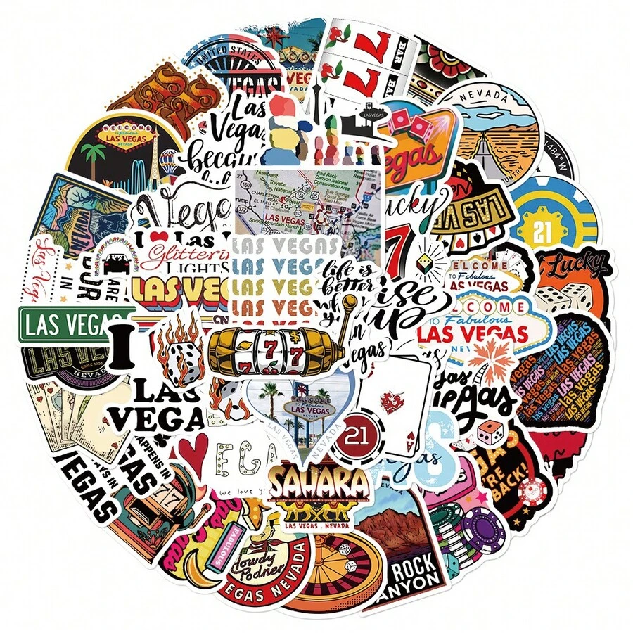 50 张内华达州贴纸，适用于笔记本电脑、玻璃杯、行李箱和其他配件 - 50張內華達州貼紙UU286 - 查看 1