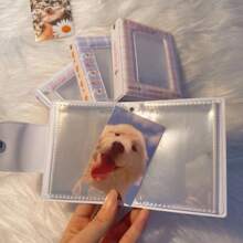 32 槽韩国偶像相册 - 可爱的 3 英寸照片夹，按扣闭合，适合即时照片和 Lomo 卡 - 彩色 - 查看 6