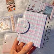32 槽韩国偶像相册 - 可爱的 3 英寸照片夹，按扣闭合，适合即时照片和 Lomo 卡 - 彩色 - 查看 7