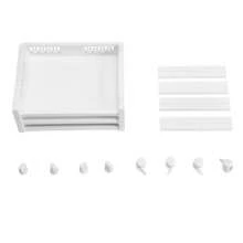 SONGMICS Rolling Trolley Storage Unit With 3 Shelves For Kitchen Bathroom Cellar, White - White - View 6