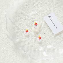 100 件/包混合圣诞树脂装饰套件 - 美甲装饰、DIY 手机壳和发夹装饰 - 各种圣诞主题配饰，包括圣诞老人、树木、雪人、铃铛等 - 彩色 - 查看 4