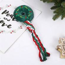 1pc Pet Giáng sinh ông già Noel quà tặng búp bê chó nhai răng làm sạch sang trọng người tuyết búp bê chó - Nhiều màu - Xem 10