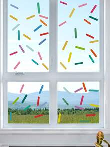 4 cái/bộ 120 miếng dán tường phong cách Bohemian, miếng dán tường Bắc Âu trừu tượng hoạt hình nhiều màu sắc cho phòng ngủ, phòng trẻ em tự dán - Nhiều màu - Xem 8