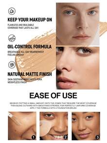 Kem che khuyết điểm dạng lỏng chống nước HANDAIYAN - Hiệu ứng lì, dưỡng ẩm lâu trôi, làm sáng, che khuyết điểm cao - Hoàn hảo cho các khuyết điểm, phù hợp với mọi loại da - Sử dụng hàng ngày KHỐI LƯỢNG TỊNH: 10ml/0,34fl Oz - 01 - Xem 10