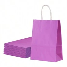 12pcs Multicolor Kraft Paper Gift Bags With Star, Polka Dot And Stripe Patterns - Suitable For Holiday And Party Christmas Gifts Valentine's Day - Multicolor - View 16