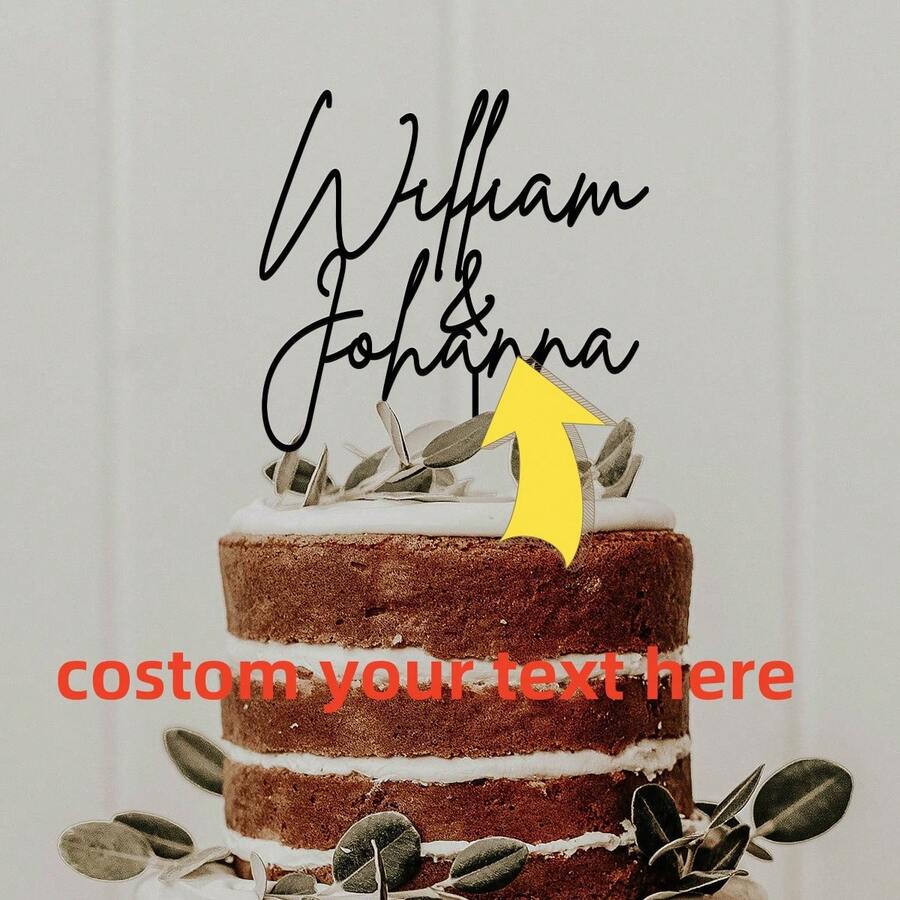 Trang trí bánh cưới theo yêu cầu, Trang trí bánh cưới theo yêu cầu 2024, Quà tặng trang trí cho ông bà đã kết hôn, Kỷ niệm ngày cưới, Trang trí bánh cưới theo yêu cầu - Nhiều màu - Xem 1
