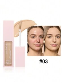 HANDAIYAN 防水液体遮瑕膏 - 哑光效果、持久保湿、亮白、高遮瑕度 - 完美遮瑕，适合所有肤质 - 日常使用 净重：10 毫升/0.34 液量盎司 - 03 - 查看 14