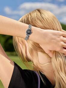 Coach SAMMY Series Steel Band Mongram Embossed No-Digital Dial Quartz Women's Watch