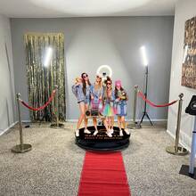 WideMeet 360 Photo Booth Machine 360 Degree Rotation Camera Video Booth For Weddings Parties Events - màu đen - Xem 9