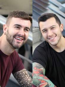 15 Pairs Earrings For Men, Stainless Steel Earrings Stud Kit For Men Women Fashion Piercing Jewelry Cross Dangle Hoop Earrings Set - Black - View 5