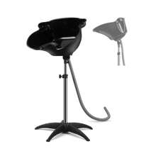 Bồn rửa mặt di động, bồn rửa mặt có thể điều chỉnh độ cao với ống xả cho salon tại nhà, trang trí phòng tắm, mùa hè trở lại trường - màu đen - Xem 2