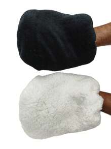 2 AUTOMATOVA CLEAN CAR CLEANING AND SANITIZING GLOVE MADE FROM SHERPA - 白色 - 查看 4