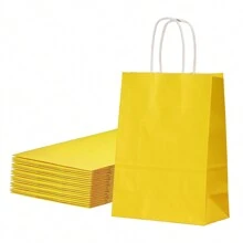 12pcs Multicolor Kraft Paper Gift Bags With Star, Polka Dot And Stripe Patterns - Suitable For Holiday And Party Christmas Gifts Valentine's Day - Multicolor - View 36