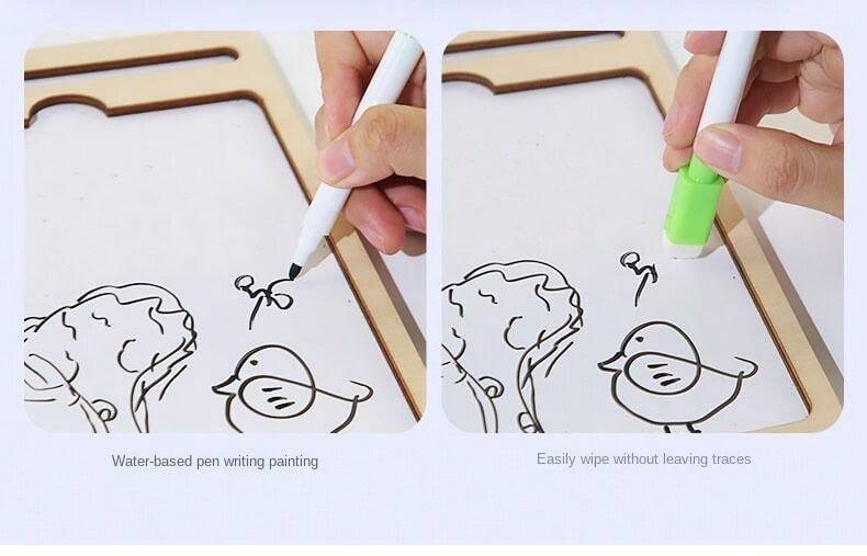 Montessori Wooden Drawing Board, Diary Board, Math Calculation Board