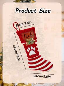 1pc Personalized Christmas Stockings,Christmas Stockings With Names,Custom Christmas Stockings,Christmas Decorations,Christmas Decorations For Home,Christmas Stockings Bulk,Personalized Christmas Gifts For Women,Mother,Mom,Men,Father,Dad,Boyfriend,Girlfriend,Wife,Husband,Girl,Boy,Baby,Kids,Dog,Cat,Best Friend,Teen Girl,Him,Her,Couple,Bestie,Bride,Bridesmaid,Couples,Grandma,Grandpa,Sister,Brother