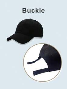 Gorra de béisbol casual  color puro para hombre - Verde militar - Ver 3