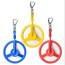 1 pieza Juguete de fitness azul para niños, Anillos de columpio juego de niños, Columpio volador de gimnasio para parque infantil, Gimnasio volador de ejercicios de tracción para uso en interiores y exteriores