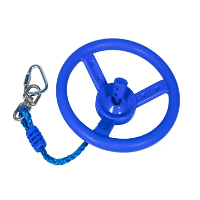 1 件蓝色儿童健身玩具儿童吊环秋千游戏游乐场飞行健身吊环秋千飞行引体向上运动户外室内健身秋千