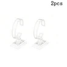 1PC/2 PCS Clear Watch Display Stand Wrist Jewelry Bracelet Display Stands Rack Shop Showcase Holder Stretchie Bangle Bracelet Display Stand Back To School - Clear - View 10