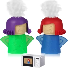 1/2/4PCS Angry Mom Microwave Oven Cleaner Angry Mom Microwave Oven Oven Steam Cleaner, Disinfects The Kitchen With Vinegar And Water, And Steam Cleaning Equipment Easily Cleans Food Residue In A Few Minutes - Multicolor - View 18
