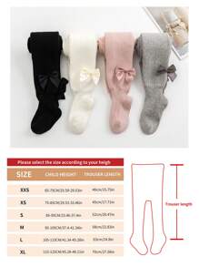 1件装女童加厚保暖内衬踩脚裤，秋冬季，纯色，适合儿童和青少年，婴儿幼儿打底裤袜 - 白色 - 查看 7