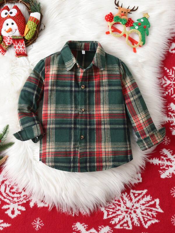 Camicia quadrettata per ragazzo, giacca casual per autunno/inverno, versatile, adatta per il Natale