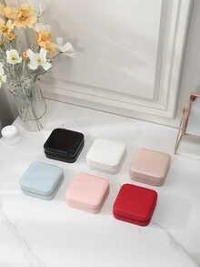 CASEGRACE 1 hộp đựng trang sức du lịch, đựng hoa tai, nhẫn, vòng tay, vòng cổ - Hộp đựng trang sức đơn giản, nhỏ gọn, di động và tiện dụng, hộp đựng trang sức, hộp đựng trang sức cho phụ nữ và trẻ em gái, quà tặng ngày lễ tinh tế và khó quên cho Ngày của Mẹ và Ngày lễ tình nhân, quà tặng Giáng sinh - nhiều màu - Xem 7