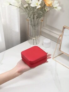 CASEGRACE 1 hộp đựng trang sức du lịch, đựng hoa tai, nhẫn, vòng tay, vòng cổ - Hộp đựng trang sức đơn giản, nhỏ gọn, di động và tiện dụng, hộp đựng trang sức, hộp đựng trang sức cho phụ nữ và trẻ em gái, quà tặng ngày lễ tinh tế và khó quên cho Ngày của Mẹ và Ngày lễ tình nhân, quà tặng Giáng sinh - nhiều màu - Xem 4