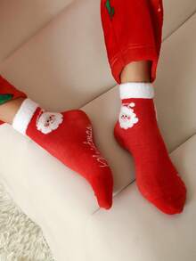 10 Pares De Calcetines Navideños De Dibujos Animados Para Mujer, Calcetines de navidad de dibujos animados, Calcetín de Navidad, - Multicolor - Ver 10