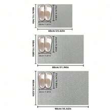 1 tấm thảm cửa ra vào thấm hút bằng gel Silica, thảm sàn chống trượt cho nhà vệ sinh phòng tắm, thảm cửa ra vào phòng ngủ thấm hút nước - Nhiều màu - Xem 2