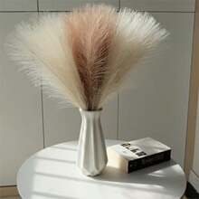 20 bó hoa cỏ Pampas nhân tạo trang trí nội thất phòng khách bàn cửa sổ sàn trang trí đám cưới phong cách Bohemian - Nhiều màu - Xem 6