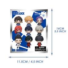Crunchyroll 1 PEZZO BLUE LOCK Ufficialmente Autorizzato 3D Personaggio Anime Misterioso molletta Portachiavi Caricata A Grappolo Casuali Portachiavi Decorazione Casa Desktop Ornamenti Compleanno Natale Regalo Per Famiglia E Amici