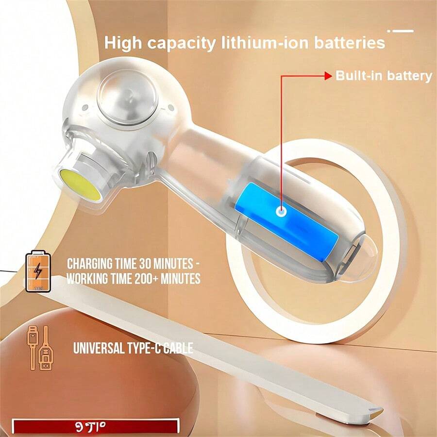 Baby Nail Trimmer Electric Nail File With Hidden Baby Nail Clippers